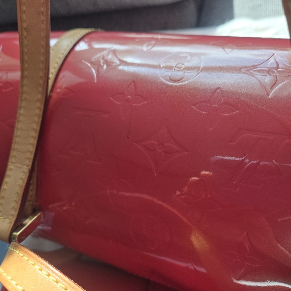 Louis Vuitton Red Vernis papillon bedford bag - Picture 9 of 17
